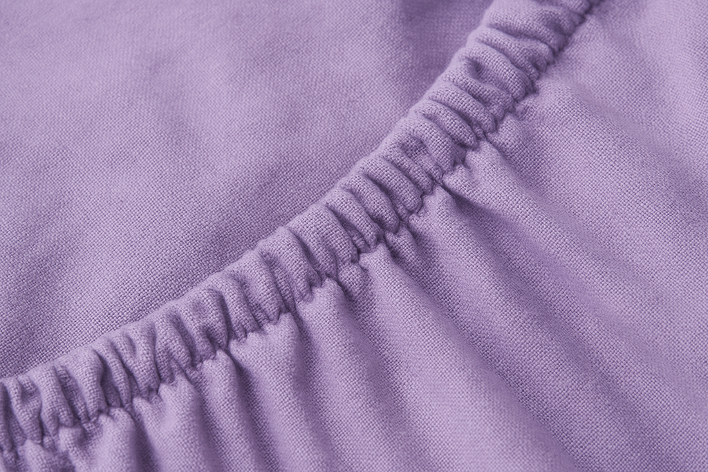 Lençol de Elástico Queen Lavanda Algodão - 158x198cm
